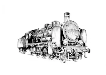 Locomotora de vapor de época