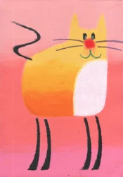 Gato naranja travieso