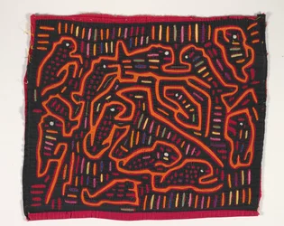 Panel de camisa (mola), c.1950 (algodón aplicado)