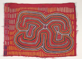 Panel de camisa (mola), c.1950 (algodón aplicado)
