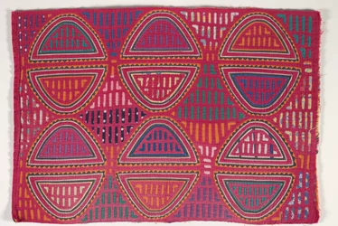 Panel de camisa (mola), c.1950 (algodón aplicado)