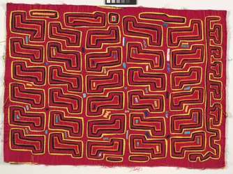 Panel de camisa (mola), c.1950 (algodón aplicado)
