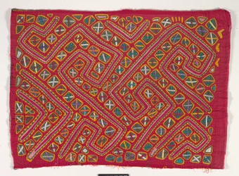 Panel de camisa (mola), c.1950 (algodón aplicado)