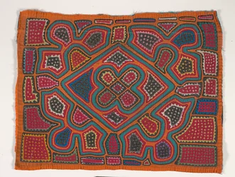 Panel de camisa (mola), c.1950 (algodón aplicado)