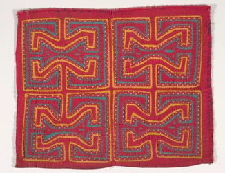 Panel de camisa (mola), c.1950 (algodón aplicado)