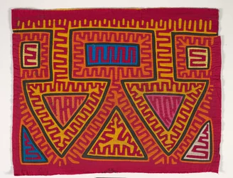 Panel de camisa (mola), c.1950 (algodón aplicado)