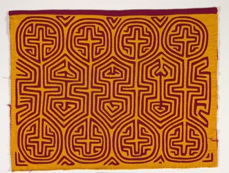 Panel de camisa (mola), c.1950 (algodón aplicado)