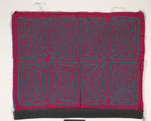 Panel de camisa (mola), c.1950 (algodón aplicado)