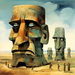 Moai 2 de la Isla de Pascua