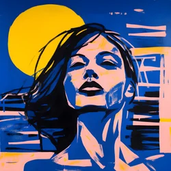 Decepción al sol, mujer de agua 4