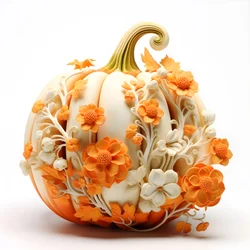 Calabaza de la que salen flores 3