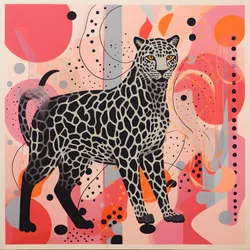 Rayas de leopardo con remolinos y lazos 3