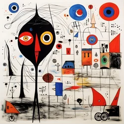 Ilustraciones surrealistas de Joan Miró. 2