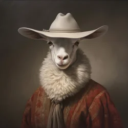 el dalail lama con sombrero de vaquero 4