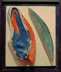 Sin título (Relieve con zapato de baño)