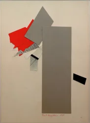Sin título (rojo, gris, negro)