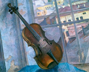 Naturaleza muerta con un violín, 1918