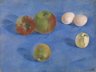 Naturaleza muerta. Manzanas y huevos, 1921