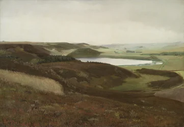 Un paisaje cerca de Bryrup, Jutlandia