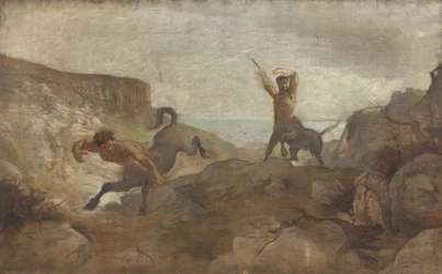 Centauros cazando jabalíes