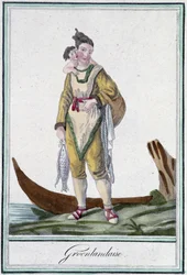 Groenlandesa - en "Enciclopedia de Viajes" por J. Grasset Saint Sauveur, ed. Deroy, París