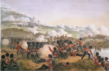 La gran carga de los Guardias en las alturas del Alma durante la Guerra de Crimea, 1854