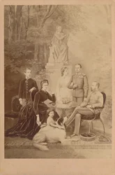 Francisco José I e Isabel de Austria y su familia imperial (ilustración)