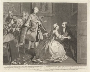 Ilustraciones de "La vida de Pamela", de Samuel Richardson, ilustradas por Joseph Highmore