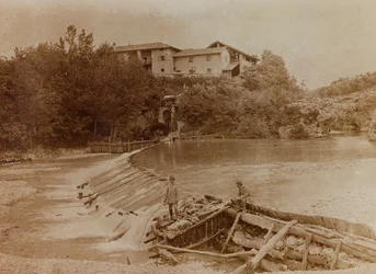 Álbum de la Primera Guerra Mundial en Friuli-Venecia Julia: el río Natisone en Premariacco, Udine, Italia