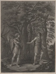 Ilustración de "Palamon y Arcite"