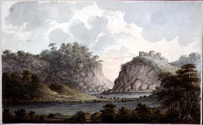 Paisaje con un castillo en ruinas, c.1825
