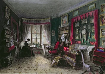 Nuestra sala de estar en Londres, 1849
