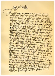 Carta de Lady Jane Grey a William Parr, 10 de julio de 1553