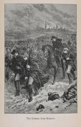 Retirada de Moscú, ilustración de 