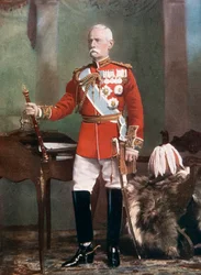 Mariscal de campo Lord Roberts, comandante en jefe de las fuerzas en Sudáfrica, 1902