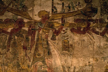 Bajorrelieve del templo de Derr, Baja Nubia, Egipto, civilización egipcia, Nuevo Reino, Dinastía XIX