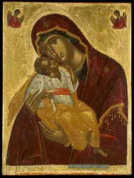 Icono de la Virgen de la Ternura, de Creta c.1609