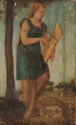 Mujer con escudo