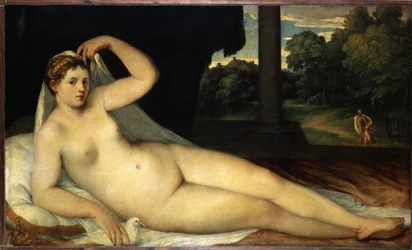 Venus (Venus). Pintura de Lambert Sustris (1515 o 1520-después de 1591). Óleo sobre tela