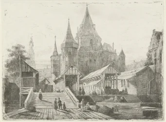Vista del Nieuwmarkt de Ámsterdam