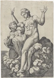 Psique le da a Venus la jarra