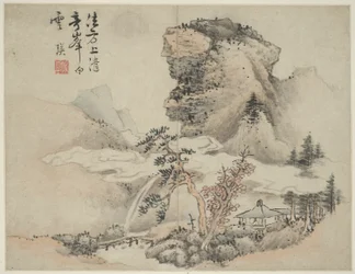 Paisaje en el Estilo de los Maestros Antiguos: después de Fang Congyi (activo c. 1340-80)