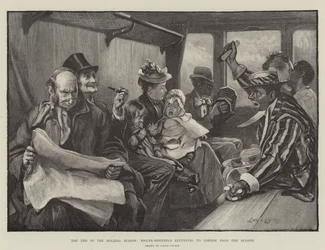 Fin de las fiestas, los juglares regresan a Londres desde la costa