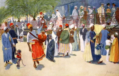 Curiosidades de El Cairo, o El rebaño de Shepheard, 1908