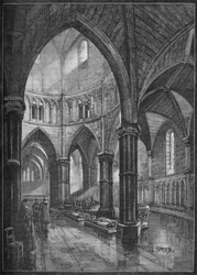 Interior de la Iglesia del Templo, Londres, 1905