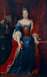 Retrato de la princesa Henrietta Amalia de Anhalt-Dessau, princesa de Nassau-Dietz (1666 - 1726)