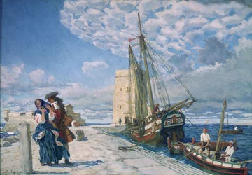 Paseo por el muelle, 1908