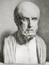 Retrato de Hipócrates c.460-c.377 a.C., primera mitad del siglo XIX (detalle)