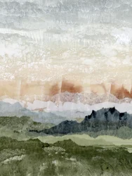 Paisaje montañoso en capas