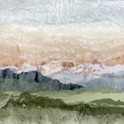 La serenidad de las montañas en capas